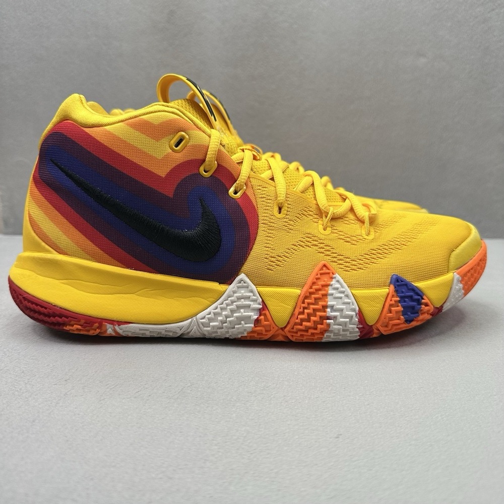 Mens Size 10.5 Nike Kyrie 4 Decades Pack 70s Basketball Shoes Amarillo 2018